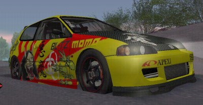 Honda Civic EG6 Demon Paintjob